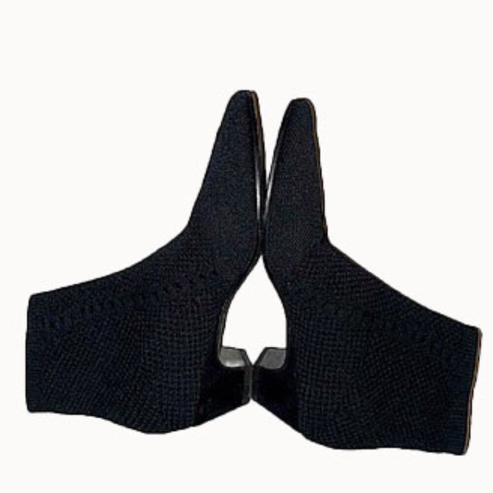 EILEEN FISHER Black Purl Sock Booties Size 7 - Picture 9 of 10